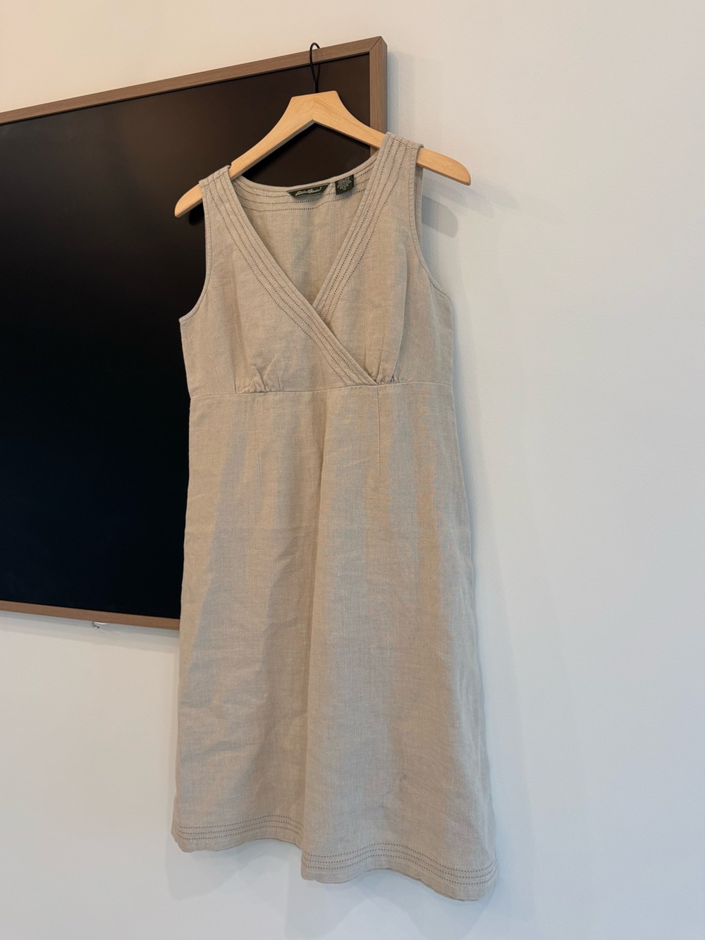 Eddie Bauer Beige 100% linen Dress